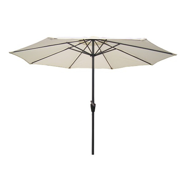 CONCEPT USINE - Parasol  ecru droit rond 2,7 x 2,7 m FIGARI - large