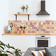 VINYL WAY - Lot de 8 carreaux adhésifs 20x20 cm- LEANA - 57841 - vignette