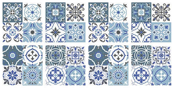 VINYL WAY - Lot de 8 carreaux adhésifs 20x20 cm- MYRIAM - 57840 - large