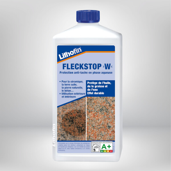LITHOFIN - Lithofin Fleckstop W - Traitement Hydrofuge Anti-taches Pierre Naturelle 1L - large