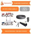 HYPOCAUSTUM - Kit plancher chauffant hydraulique 40 m² - Tube Multicouche - Collecteur Inox - vignette