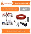HYPOCAUSTUM - Kit plancher chauffant hydraulique 90 m² - Tube PER - Collecteur Inox - vignette
