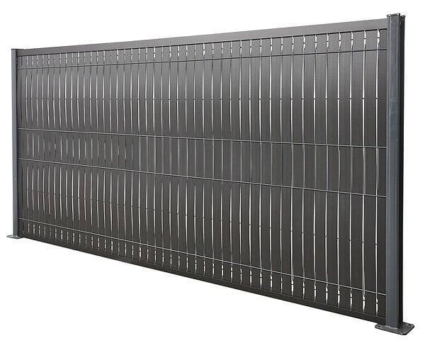 SYLWAY - Kit de lamelles occultantes bois composite, H. 1,53 x L.2,5 m, noir, SYLWAY - large