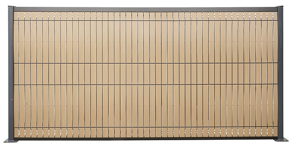 SYLWAY - Kit de lamelles occultantes bois composite, H.1,53 x L.2 m, sable, SYLWAY - large