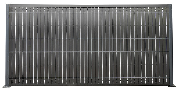 SYLWAY - Kit de lamelles occultantes bois composite, H.1,23 x L.2,5 m, noir, SYLWAY - large