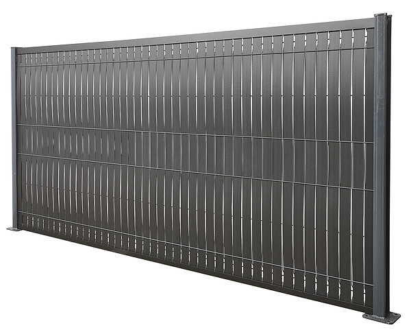 SYLWAY - Kit de lamelles occultantes bois composite, H.1,23 x L.2,5 m, noir, SYLWAY - large