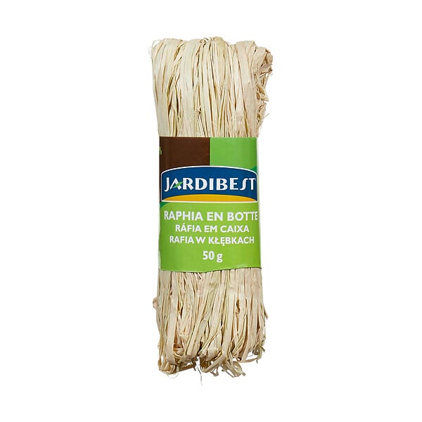 JARDIBEST - Pelote raphia - 50g - large