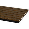 AJ TIMBER - Lot de 2 panneaux tasseaux Decowall Acoustic - Noyer - 2600x300x17mm - vignette