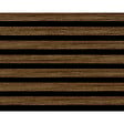 AJ TIMBER - Lot de 2 panneaux tasseaux Decowall Acoustic - Noyer - 2600x300x17mm - vignette