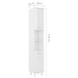 VIDAXL - vidaXL Armoire de salle de bain Blanc brillant Bois d'ingénierie - vignette