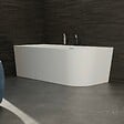 SPALINA - Baignoire Ilot Capri 170 gauche blanche + robinetterie chromée 170 x76 x58 cm, by SPALINA - vignette