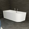SPALINA - Baignoire Ilot Capri 170 gauche blanche + robinetterie chromée 170 x76 x58 cm, by SPALINA - vignette