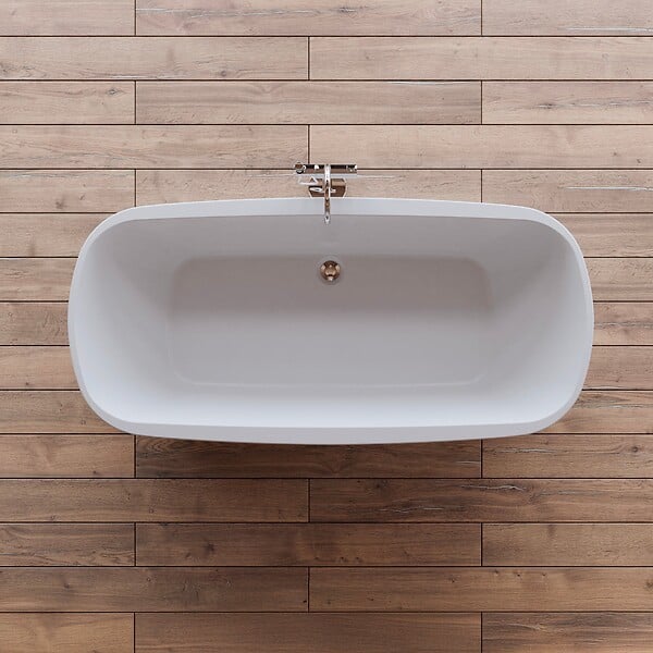 SPALINA - Baignoire Ilot Dune 170 blanche 170 x80 x58 cm, by SPALINA - large