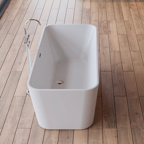 SPALINA - Baignoire Ilot Stellar 170 blanche 170 x75 x58 cm, by SPALINA - large