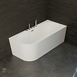 SPALINA - Baignoire Ilot Capri 170 droite blanche + robinetterie chromée 170 x76 x58 cm, by SPALINA - vignette