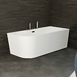 SPALINA - Baignoire Ilot Capri 170 droite blanche + robinetterie chromée 170 x76 x58 cm, by SPALINA - vignette
