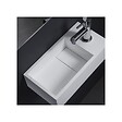PLANETE BAIN - Lave-mains gain de place en solid surface Sacramento 35x18 cm - vignette