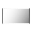 AURLANE - Miroir salle de bain avec eclairage LED et contour noir - 120x70cm - GO BLACK LED - vignette