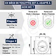 WC CLEAN - Abattant WC Japonais lavant non électrique pour cuvette carénée ou droite - vignette