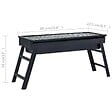 VIDAXL - vidaXL Barbecue portable de camping Acier inoxydable 60x22,5x33 cm - vignette
