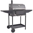 VIDAXL - vidaXL Barbecue au charbon de bois avec étagère inférieure Noir - vignette