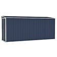 VIDAXL - vidaXL Abri de jardin mural Anthracite 118x382x178 cm Acier - vignette