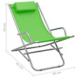 VIDAXL - vidaXL Chaises à bascule lot de 2 Acier Vert - vignette