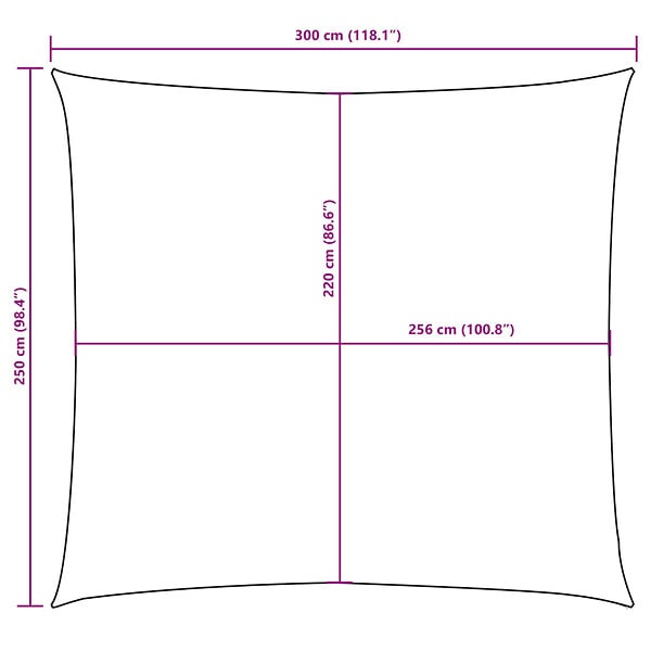 VIDAXL - vidaXL Voile de parasol tissu oxford rectangulaire 2,5x3 m anthracite - large