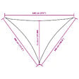 VIDAXL - vidaXL Voile de parasol tissu oxford triangulaire 4x5x6,4 m crème - vignette