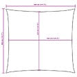 VIDAXL - vidaXL Voile de parasol tissu oxford carré 3,6x3,6 m taupe - vignette