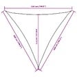 VIDAXL - vidaXL Voile de parasol tissu oxford triangulaire 5x5x5 m blanc - vignette