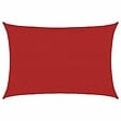 VIDAXL - vidaXL Voile d'ombrage 160 g/m² Rouge 3,5x5 m PEHD - vignette