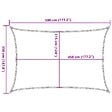 VIDAXL - vidaXL Voile d'ombrage 160 g/m² Rouge 3,5x5 m PEHD - vignette