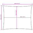 VIDAXL - vidaXL Voile de parasol tissu oxford rectangulaire 3x4 m crème - vignette
