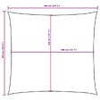 VIDAXL - vidaXL Voile de parasol tissu oxford carré 4x4 m terre cuite - vignette