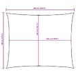 VIDAXL - vidaXL Voile de parasol tissu oxford rectangulaire 4x5 m crème - vignette