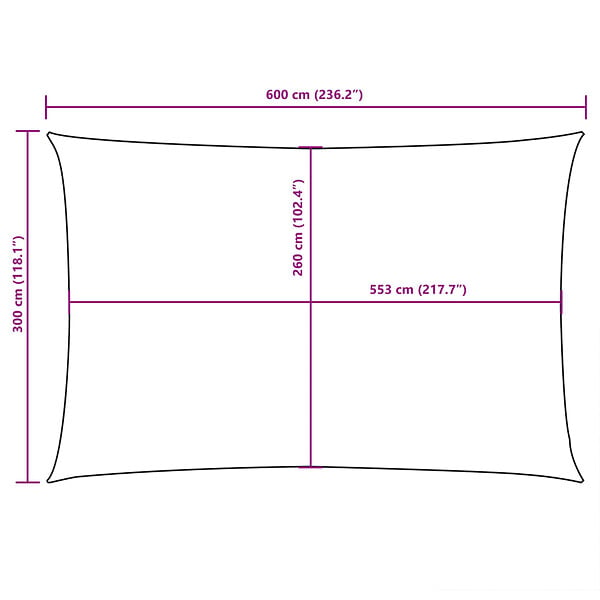 VIDAXL - vidaXL Voile d'ombrage tissu oxford rectangulaire 3x6 m crème - large