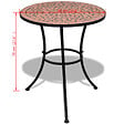 VIDAXL - vidaXL Table de bistro Terre cuite 60 cm Mosaïque - vignette