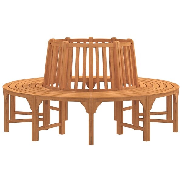 VIDAXL - vidaXL Banc de tour d'arbre rond Ø208 cm bois massif eucalyptus - large