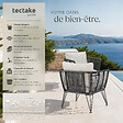 TECTAKE - Lot de fauteuils de jardin en résine tressée SUNDO gris anthracite - vignette