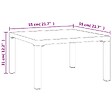 VIDAXL - vidaXL Table basse de jardin gris 55x55x31 cm DPC et acier - vignette