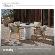 TECTAKE - Table de jardin ronde résistante aux intempéries 86,5x75,5cm - vignette