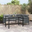 VIDAXL - vidaXL Table à manger de jardin anthracite 110x54x70 cm acier - vignette