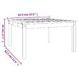 VIDAXL - vidaXL Table de jardin gris 82,5x82,5x45 cm bois massif de pin - vignette