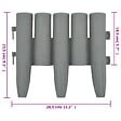 VIDAXL - vidaXL Bordures de pelouse 36 pcs Gris 10 m PP - vignette
