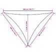 VIDAXL - vidaXL Voile de parasol tissu oxford triangulaire 3x4x5 m beige - vignette