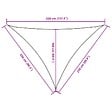 VIDAXL - vidaXL Voile de parasol tissu oxford triangulaire 2,5x2,5x3,5 m crème - vignette