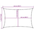 VIDAXL - vidaXL Voile d'ombrage 160 g/m² Crème 2x2,5 m PEHD - vignette