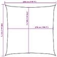 VIDAXL - vidaXL Voile d'ombrage 160 g/m² Anthracite 3x3 m PEHD - vignette