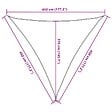 VIDAXL - vidaXL Voile d'ombrage 160 g/m² Crème 4,5x4,5x4,5 m PEHD - vignette